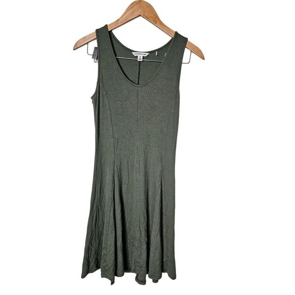 Toad & Co Dress Womens Small Daisy Ribbed Green A Line Sleeveless Boho Outdoor - Picture 2 of 7